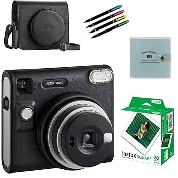 Amazon | チェキ instax SQUARE SQ40 ケース スクエア ホワイト